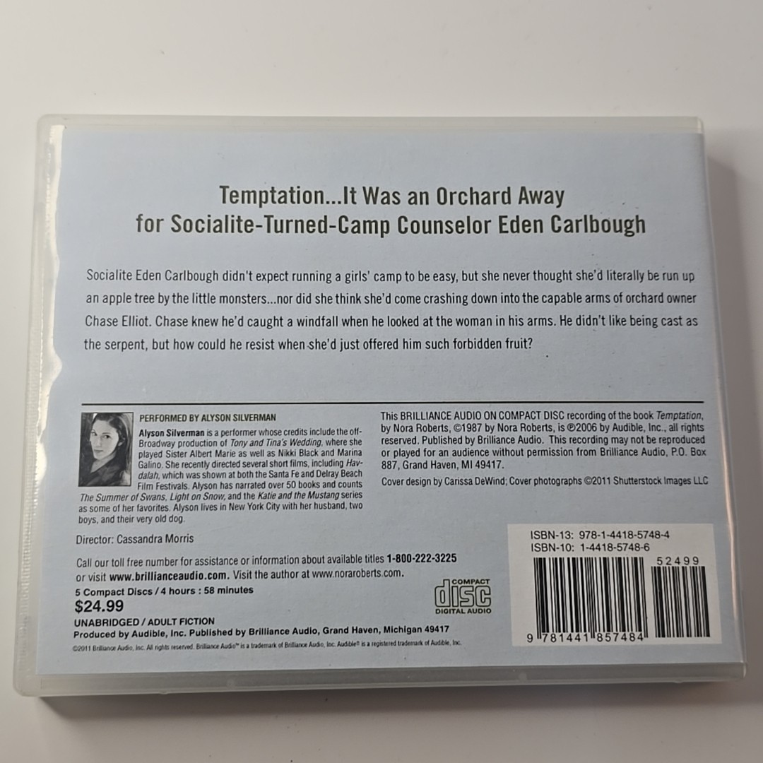 Temptation by Nora Roberts (2011, Compact Disc, Unabridged edition)