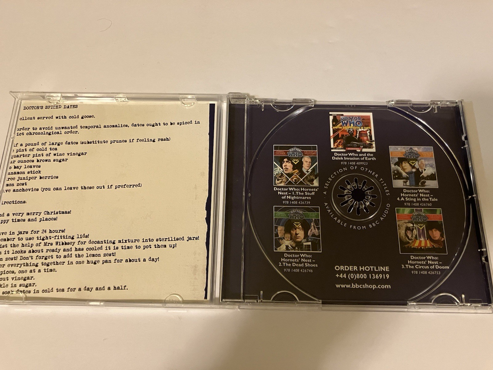 DOCTOR WHO HIVE OF HORROR CD AUDIOBOOK HORNETS NEST 2009 BBC PAUL MAGRS FRANKLIN
