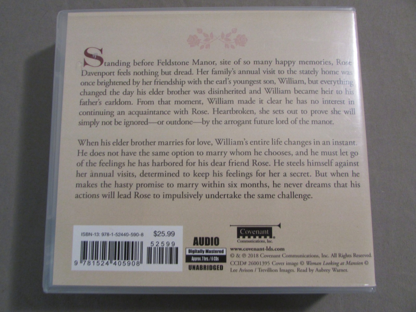 The Roses Of Feldstone A Regency Romance Unabridged Esther Hatch 6CD Set VG+ OOP