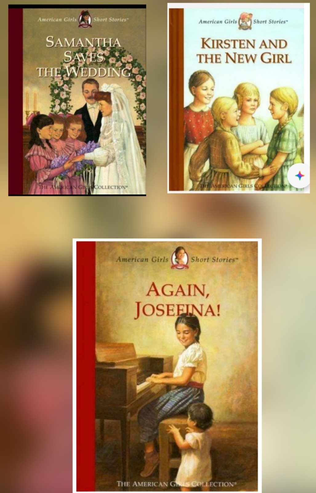 3 Hardcover Books AMERICAN GIRLS Short Stories ~ Samantha ~ Kirsten ~ Josefina