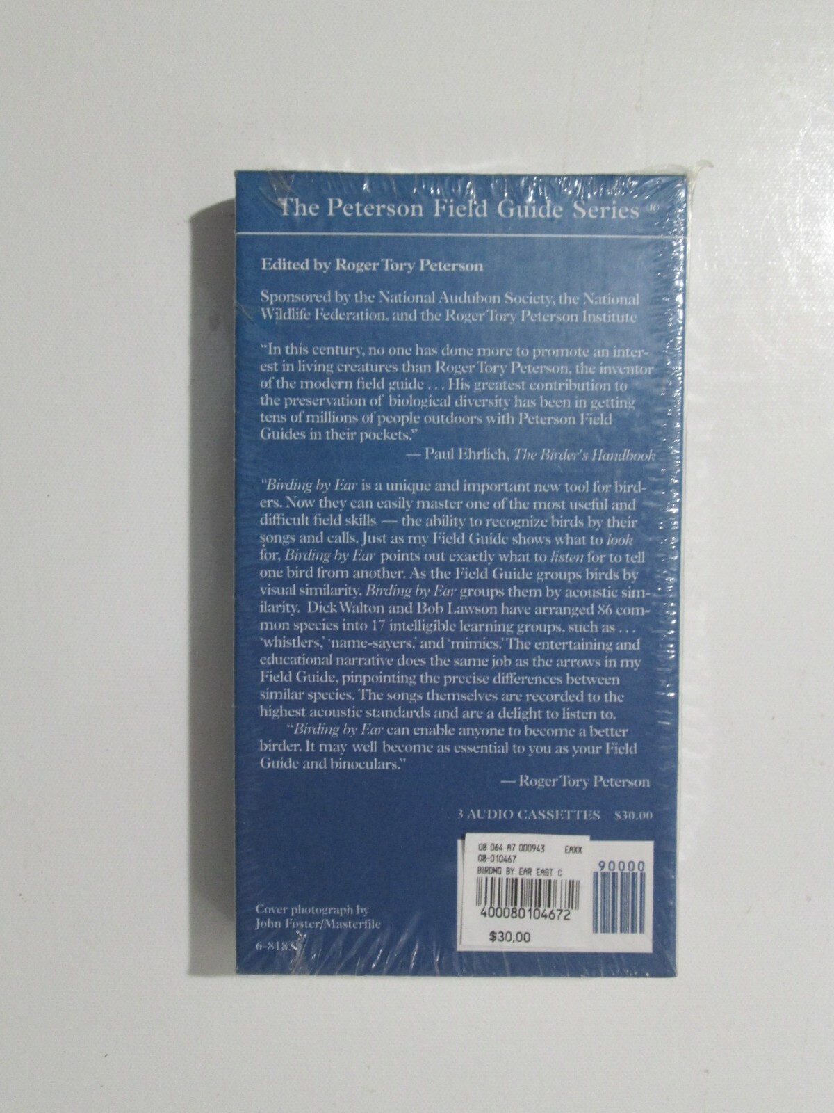 VTG Petersen Field Guides eastern/central Birding by Ear 3 CASSETTES & Book NEW