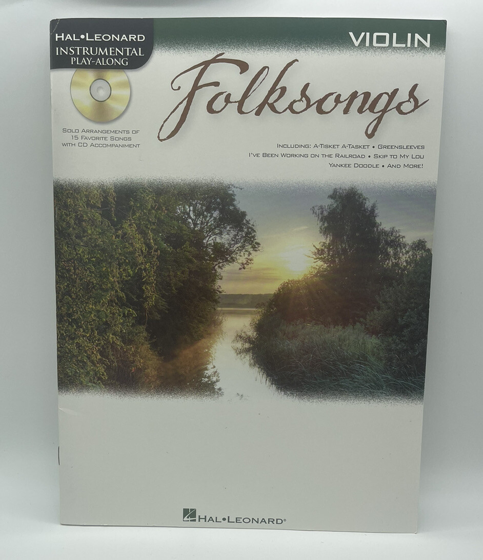 FOLKSONGS: INSTRUMENTAL PLAY-ALONG FOR VIOLIN By Hal Leonard Corp. with CD