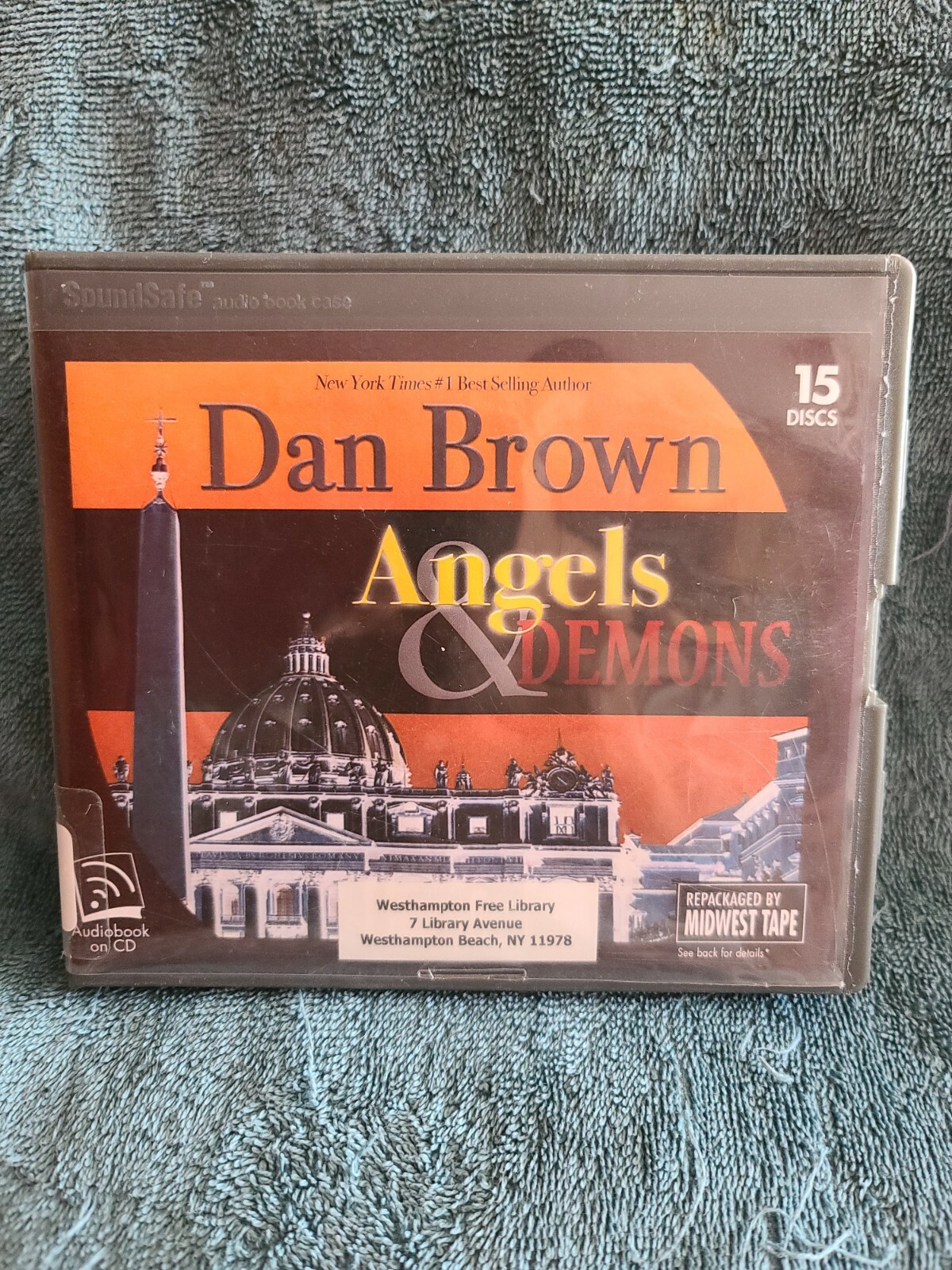 Shelf199 Audiobook~angels and demons- Dan brown- unabridged- 15 cds