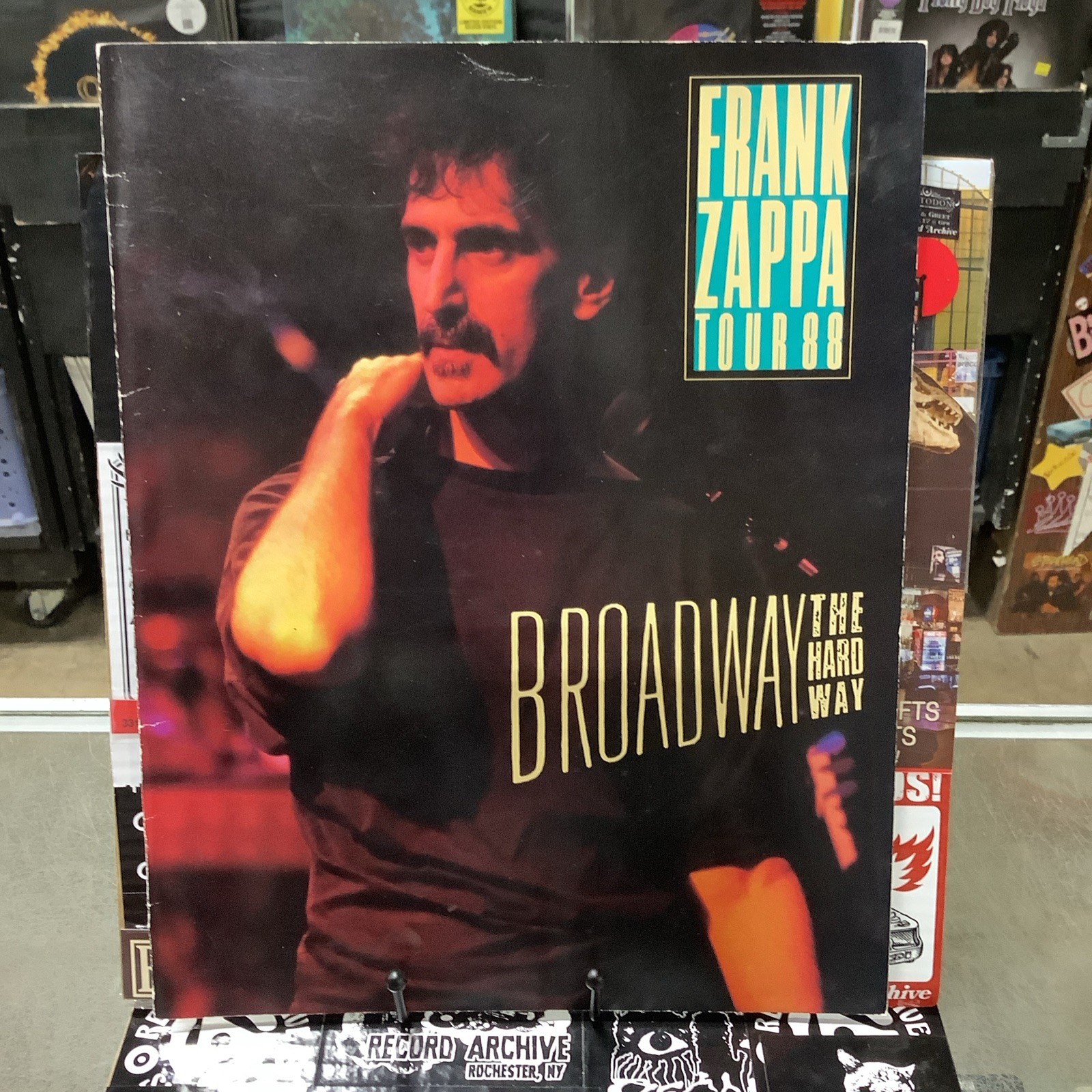 Frank Zappa Tour 88 Broadway The Hard Way Paperback Oversize Book + NO-D Glasses