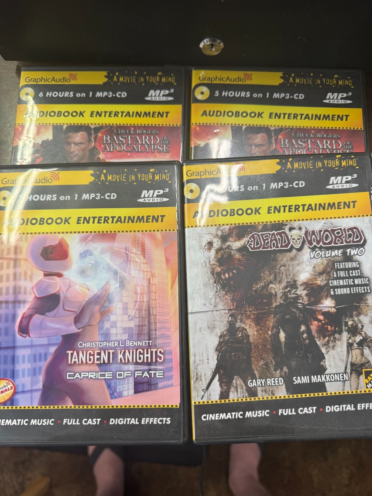 3 Graphic Audio Books Lot Bastard of the Apocalypse Dead World Tangent Knights