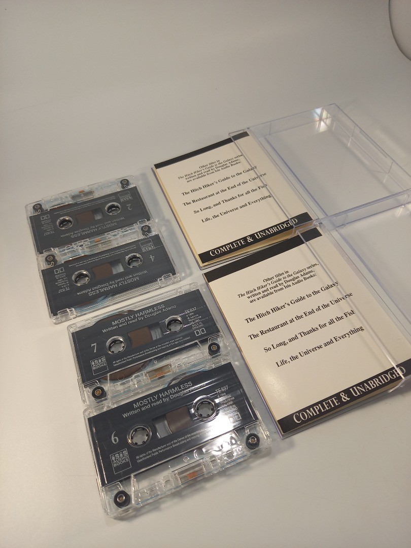 Mostly Harmless Audiobook Cassettes Written & Read by Douglas Adams Unabridged