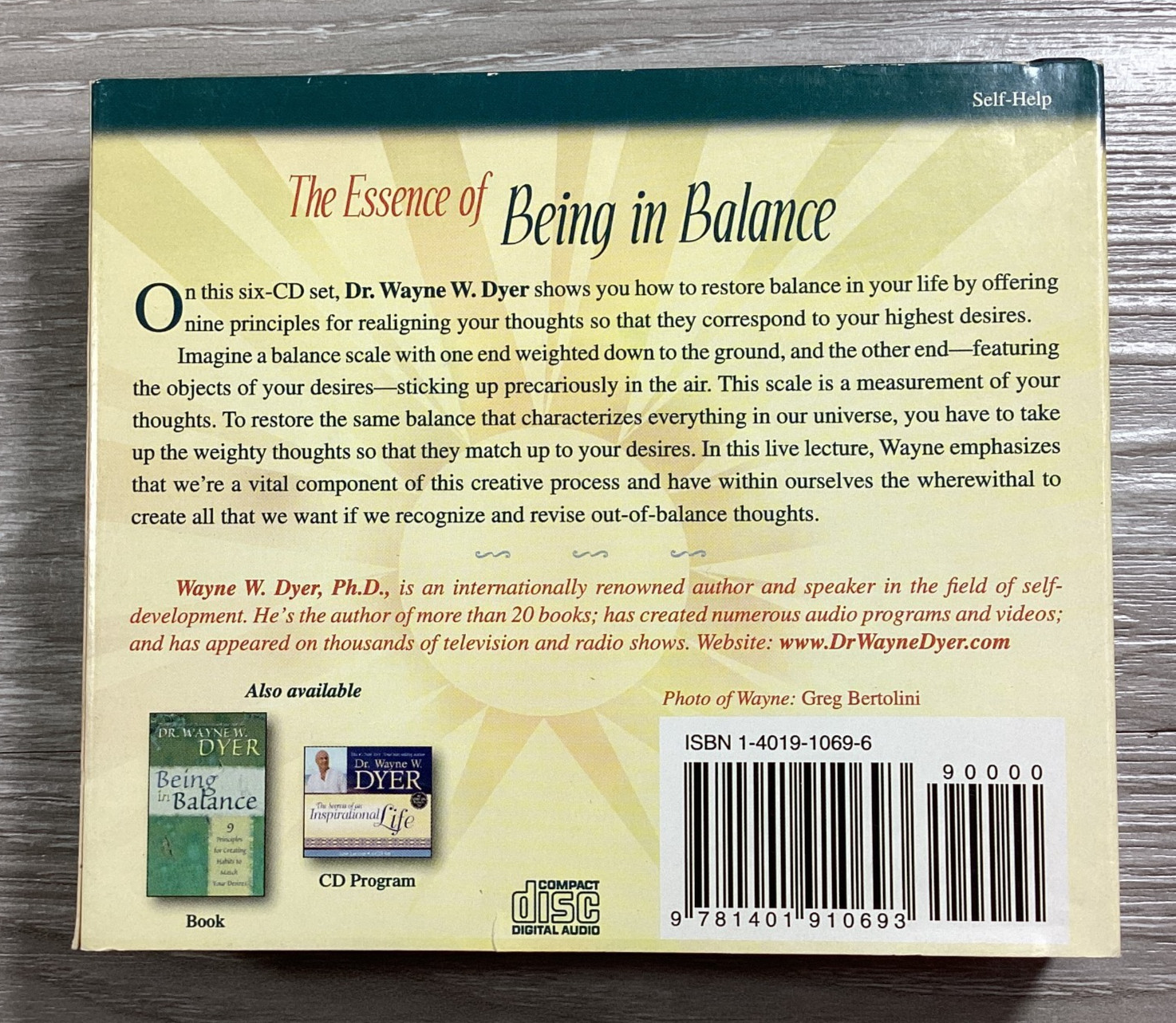 Dr. Wayne Dyer Bundle The Power of Intention Book & 12 CD Live Lecture Sets