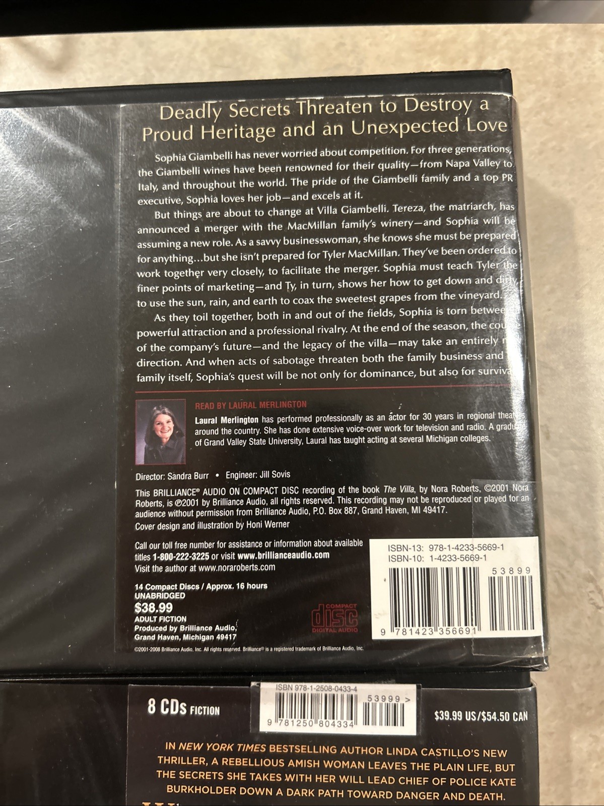 Audiobook 4 Pack, Silent Wife, The Villa, Her Perfect Life, Fallen, Used