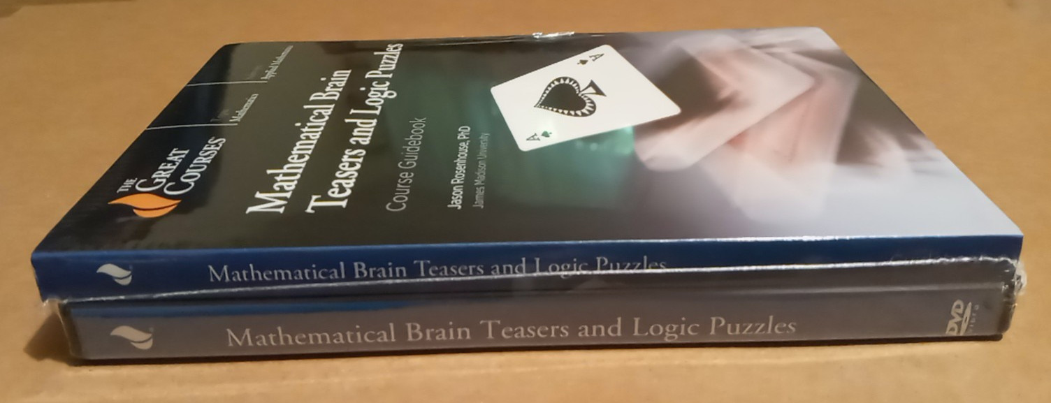 NEW ~ Mathematical Brain Teasers and Logic Puzzles (2020, DVD, Guidebook) J. Ros