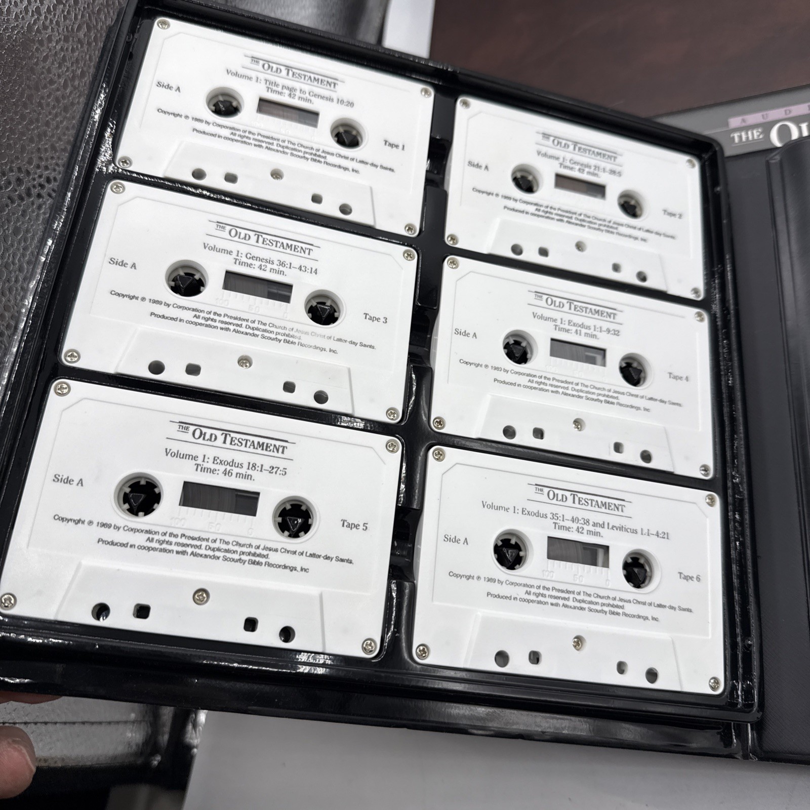 LDS The Old Testament Audio Book Cassettes Vol. 1 & 2 & D & C P Of GP NICE