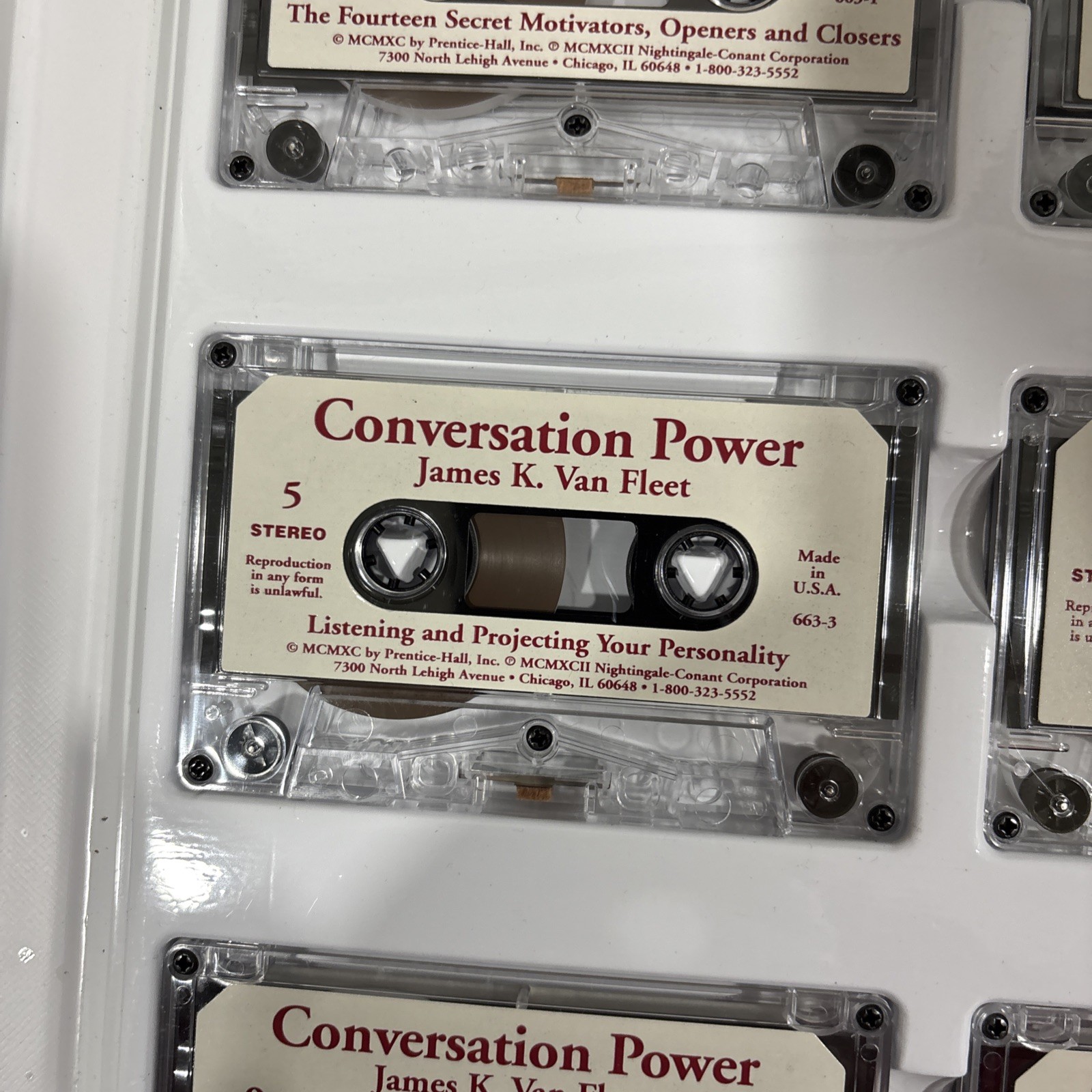 James K Van Fleet: Conversation Power Skills, 6 Audio Cassettes Course- Tested