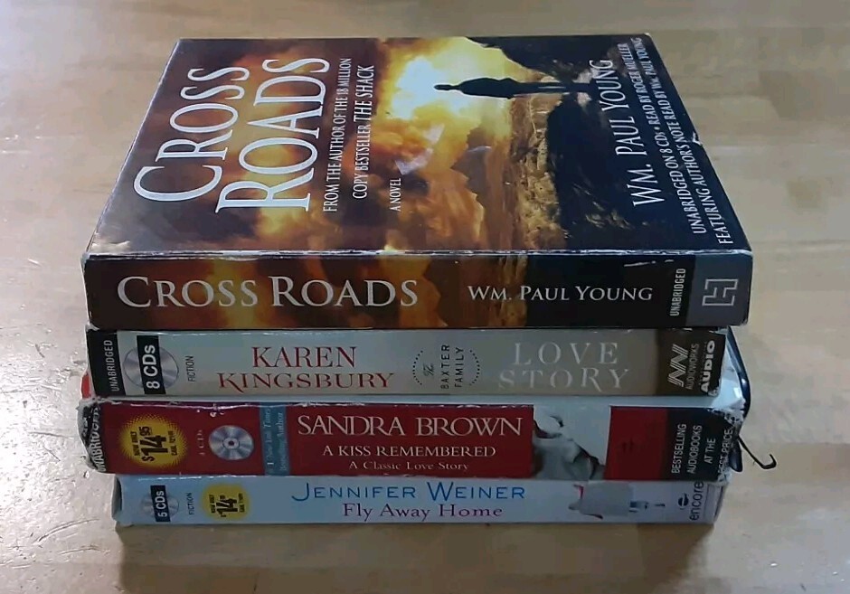 Lot Of Four Audiobooks — Cross Roads, Love Story, A Kiss Remembered