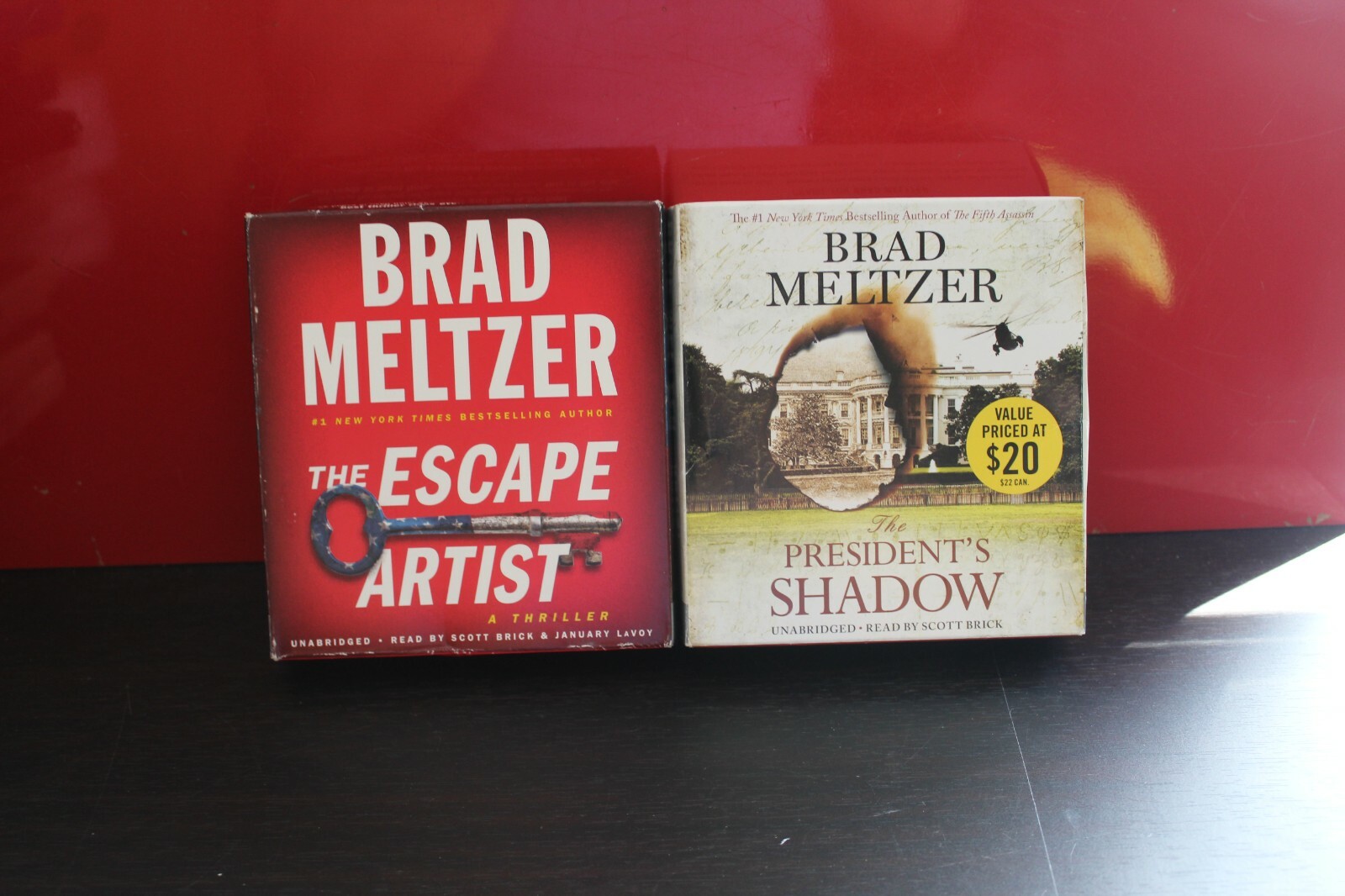 BRAD MELTZER The President’s Shadow/ THE ESCAPE ARTIST Lot of Used Audiobooks