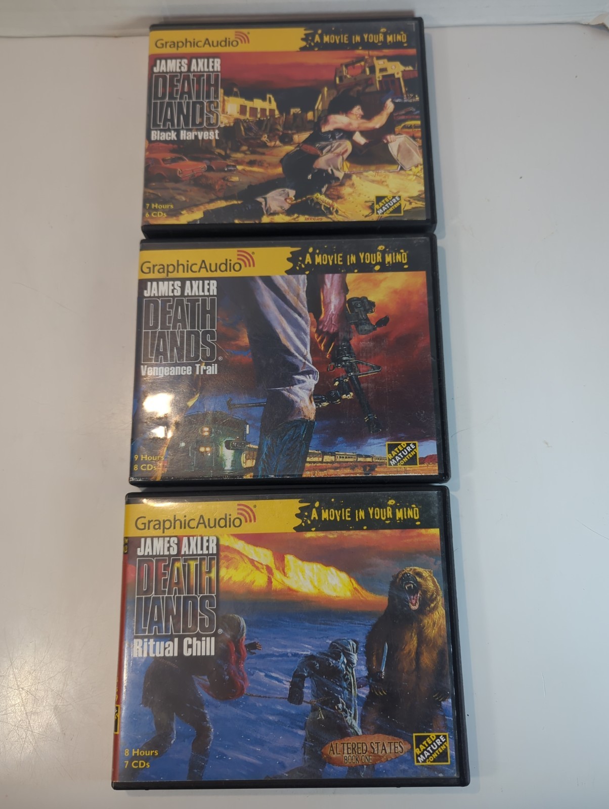 Deathlands by James Axler GraphicAudio CD Audiobooks Lot Of 3~ Books #69 #70 #71