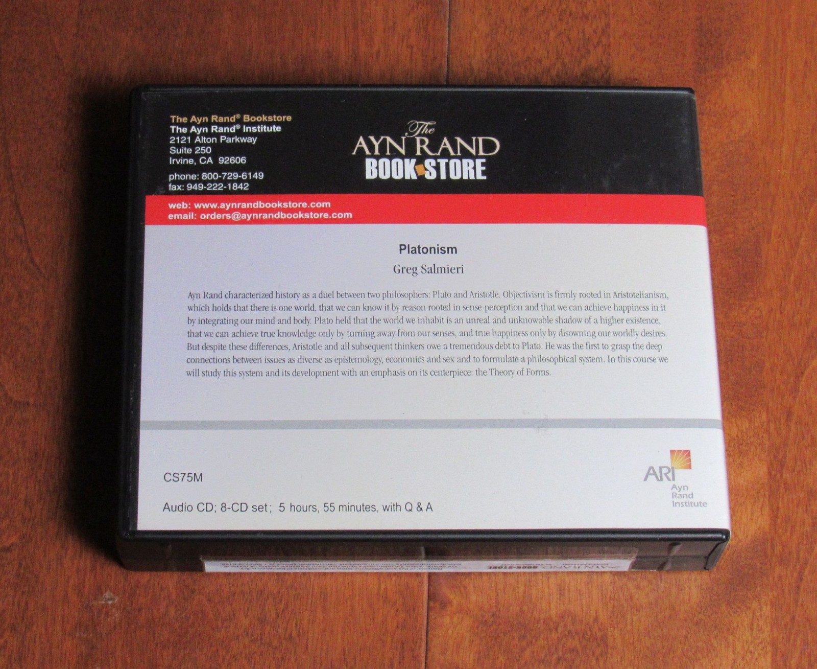 Platonism By Greg Salmieri (8-CD set) — Ayn Rand Bookstore