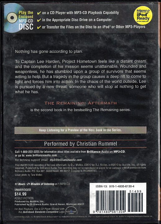 Audiobook MP3-CD THE REMAINING: AFTERMATH D.J Molles