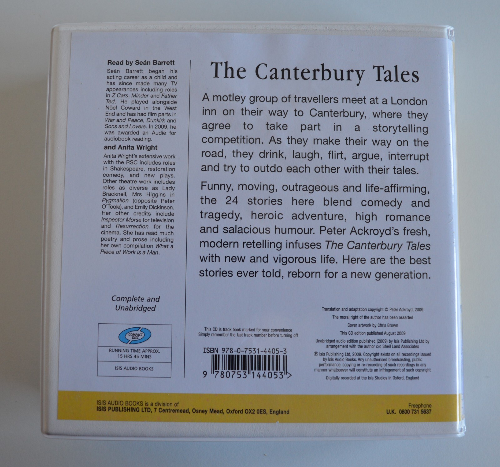 The Canterbury Tales — Peter Ackroyd — Unabridged Audiobook — 14CD