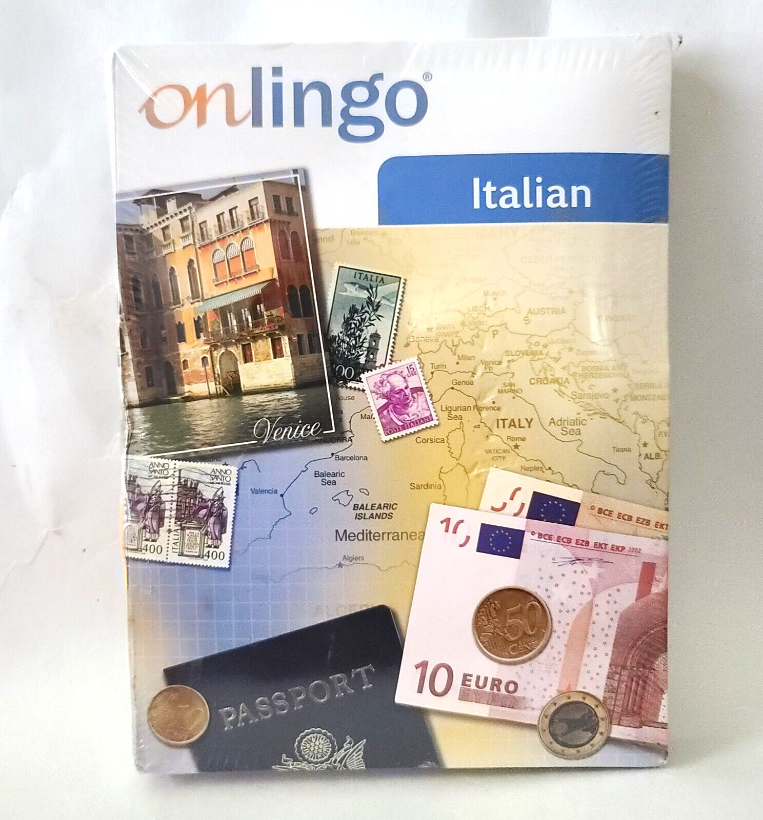 ONLINGO Italian Level 2 Audio CDs Self Paced Portable Interactive CD-Rom SEALED