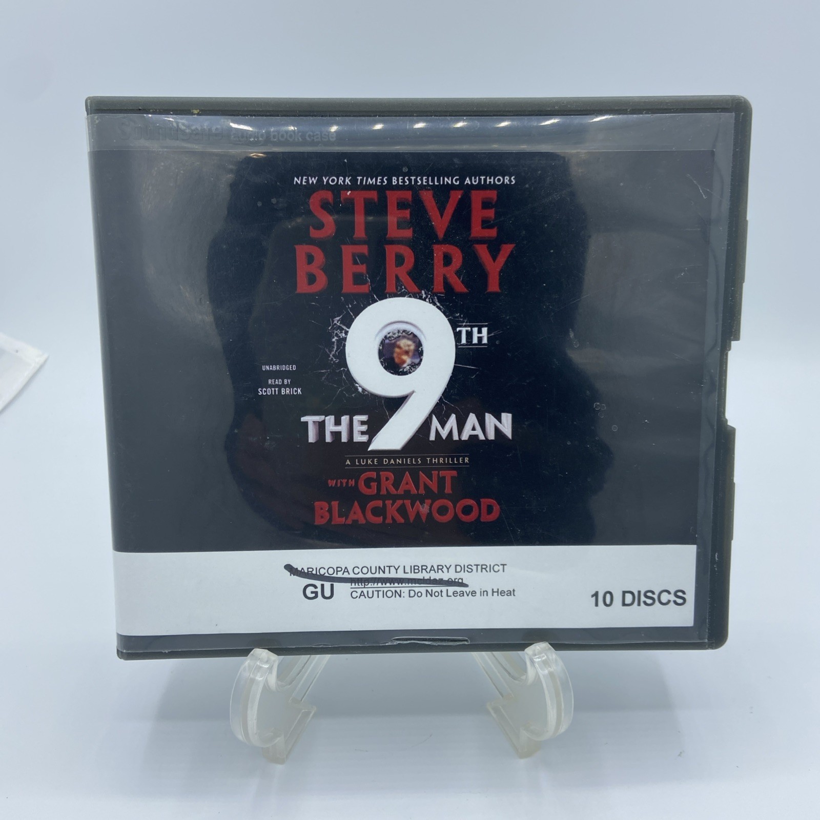 The 9th Man by Steve Berry (English) Compact Disc Audio Book, Library Copy