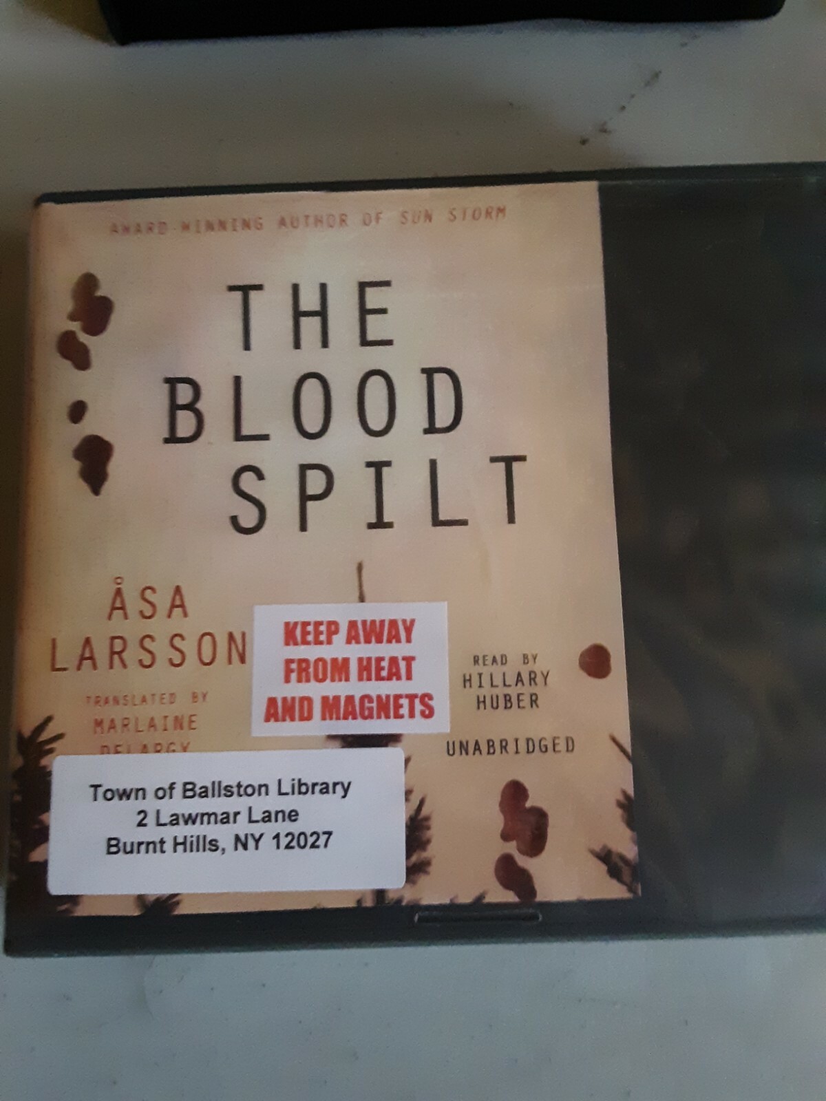Shelf00B Audiobook~ THE BLOOD SPLIT, ASA LARSSON, UNABRIDGED