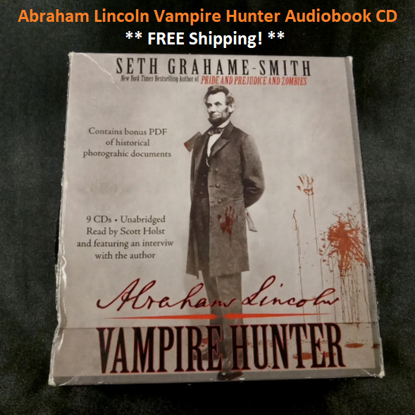 Abraham Lincoln Vampire Hunter Audiobook CD Seth Grahame-Smith Unabridged 9 CD