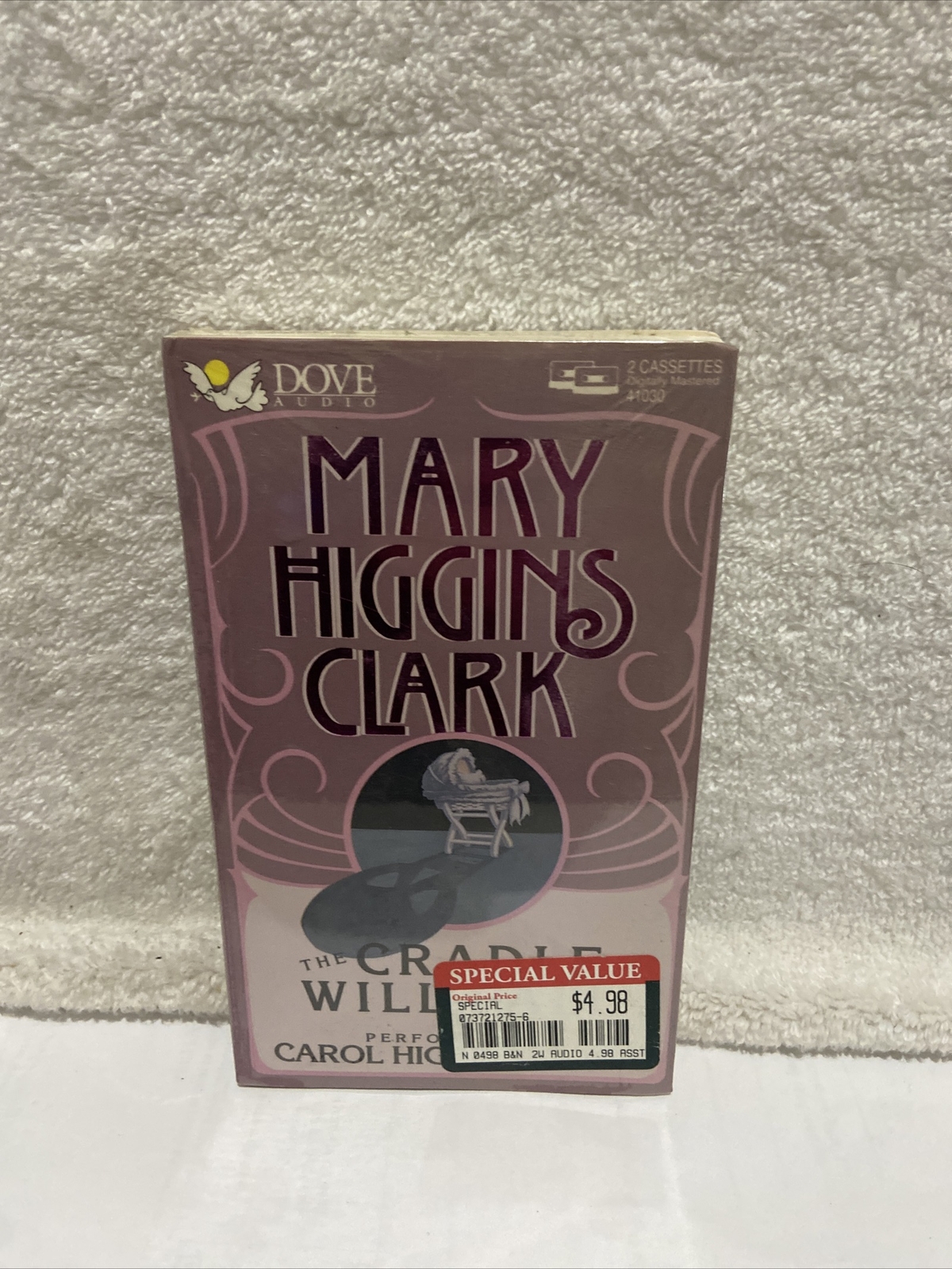 The CRADLE WILL FALL Mary Higgins Clark Dove Audio 2 Cassettes SEALED FREE SHIP