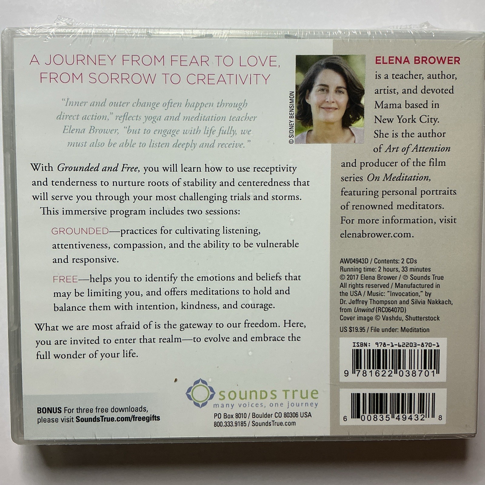 Grounded and Free : Meditations for Embracing All of Life by Elena Brower (2017,