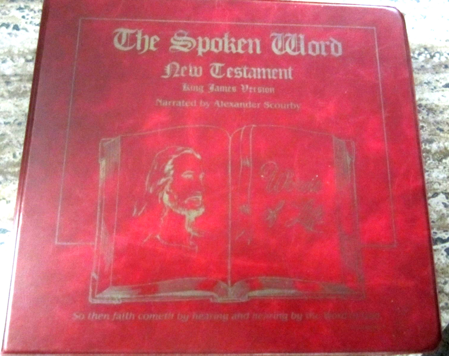 The Spoken Word New Testament KJV cassettes by A. Scourby; free shpg; no rets