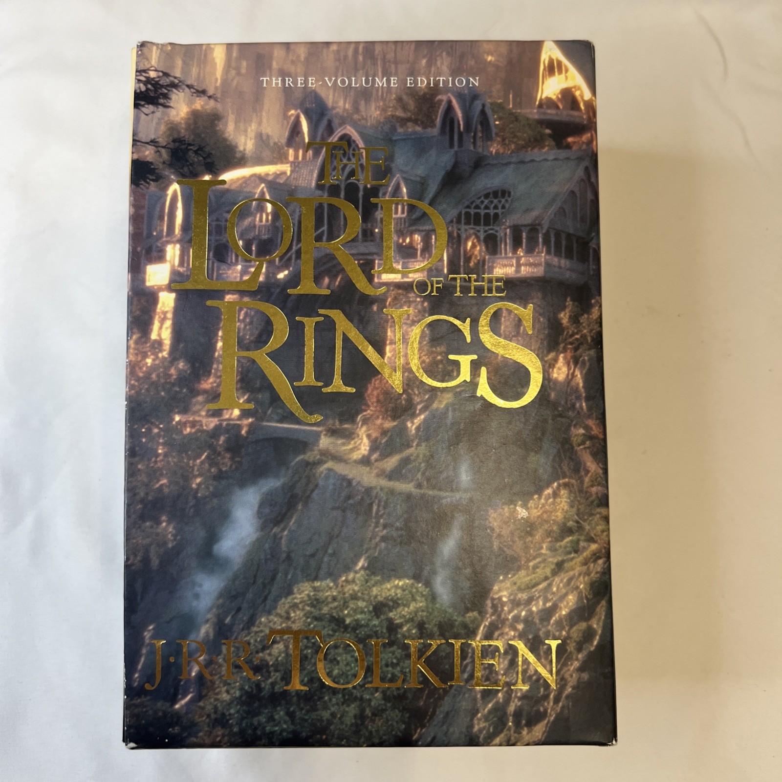 JRR Tolkien The Lord Of The Rings Three Volume Edition Book Box Set PB