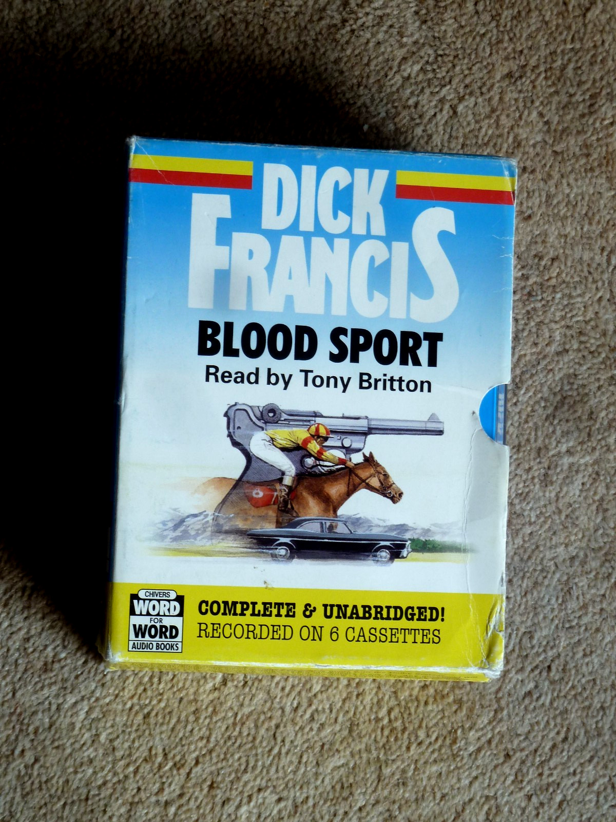 DICK FRANCIS — BLOOD SPORT — AUDIO BOOKS — TALKING BOOKS ( 6 CASSETTES )