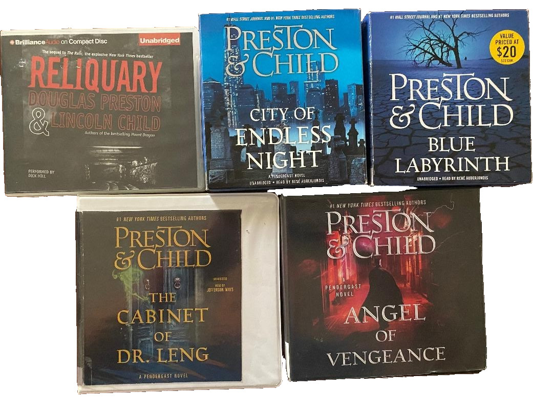Pendergast Novels by Preston & Child CD Audiobooks – Each Sold Separately