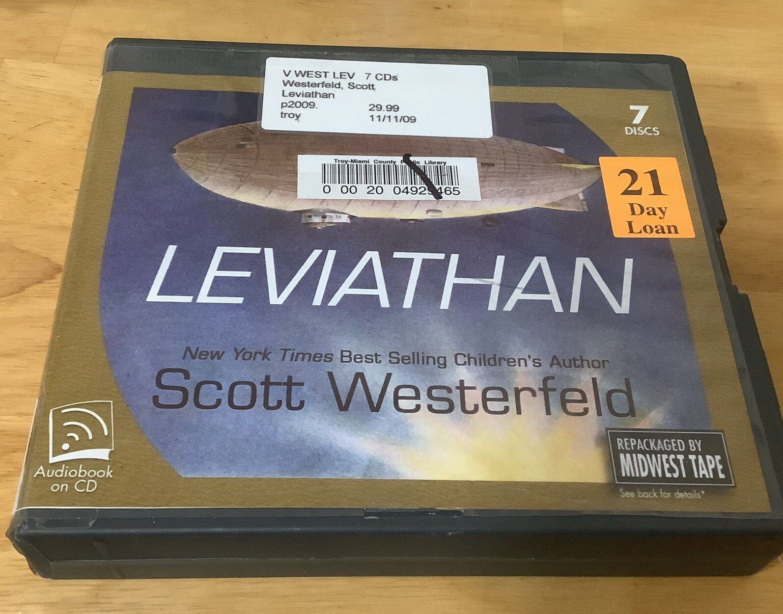 Leviathan by Scott Westerfeld (2009, Compact Disc, Unabridged edition)