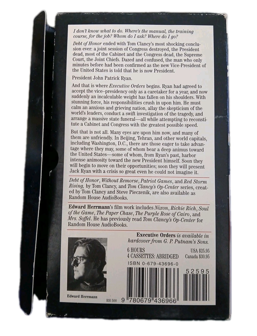 Jack Ryan Ser.: Executive Orders by Tom Clancy (1996, Audio, Other, Abridged…