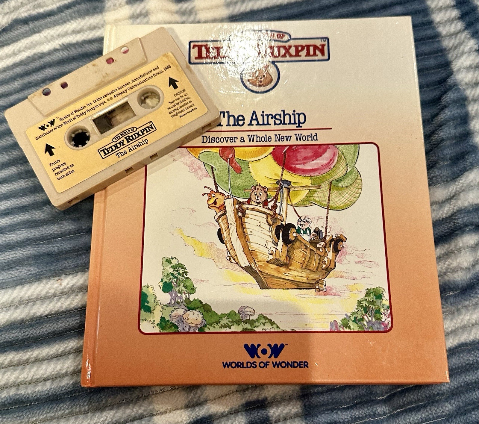 Vintage Worlds of Wonder The World of Teddy Ruxpin Audiobook Cassette Lot 1986