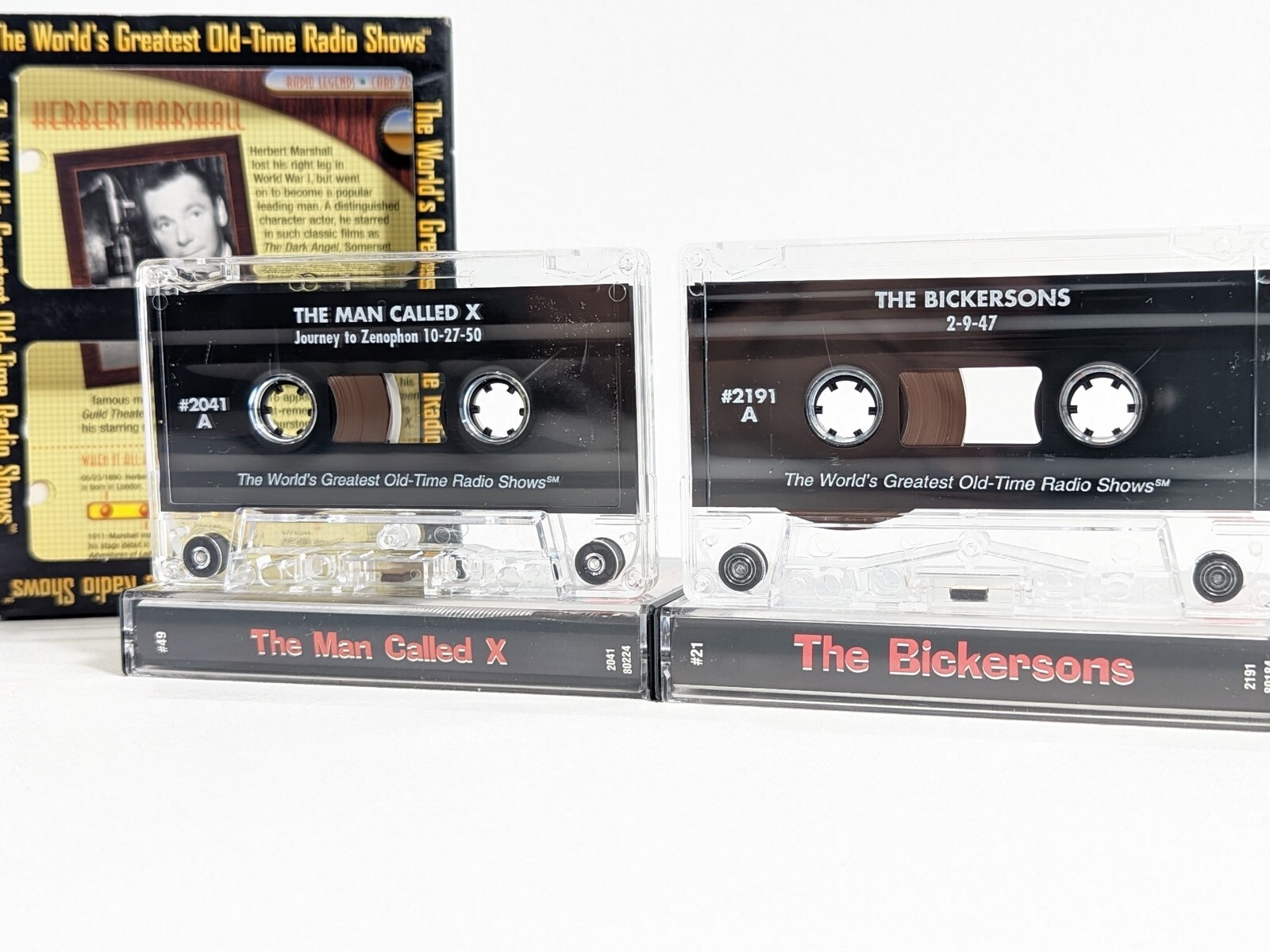 World’s Greatest Old-Time Radio Shows Cassettes Man called x The bickersons