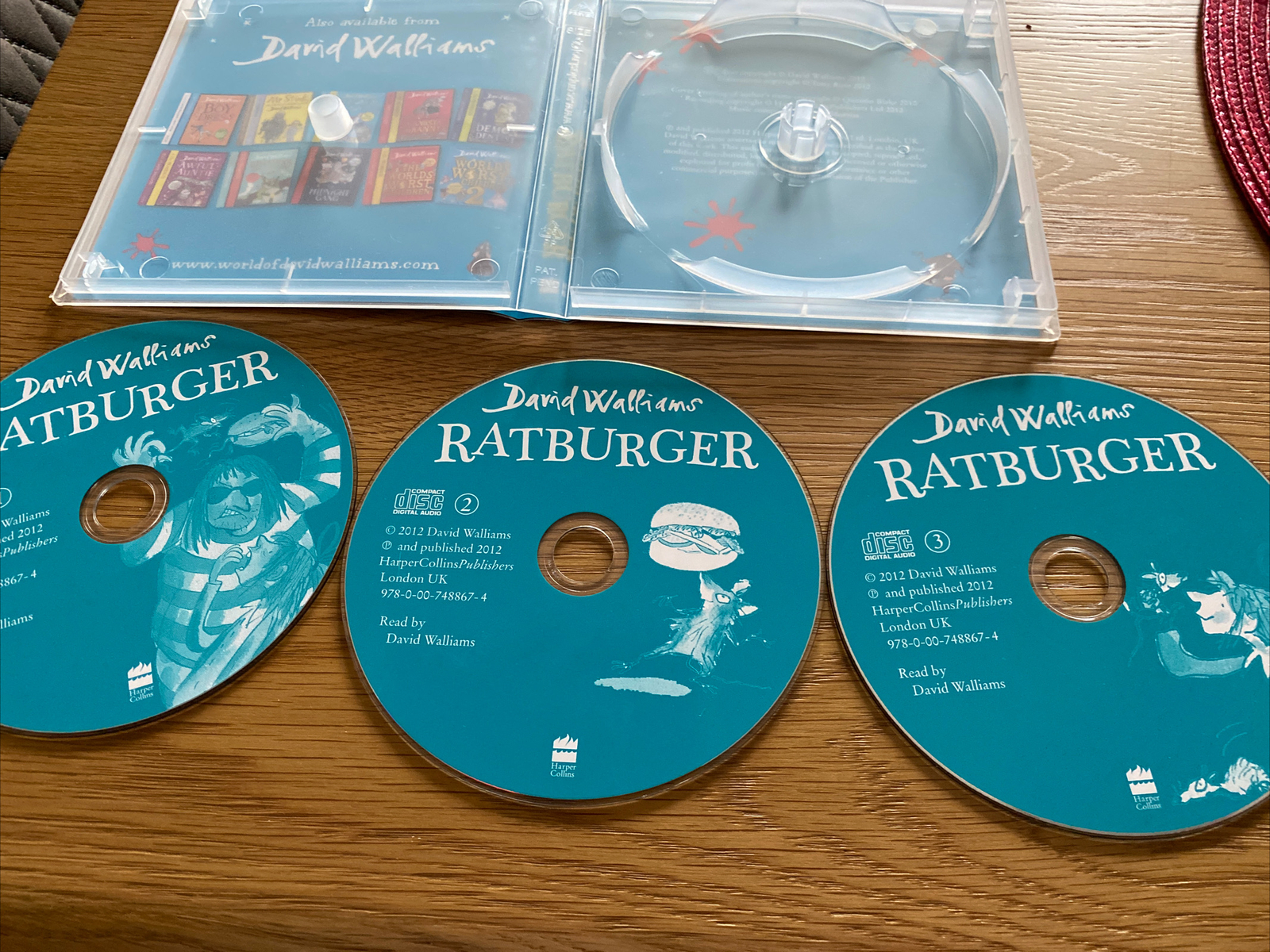 Ratburger 3 CD Unabridged Audio Book by David Walliams