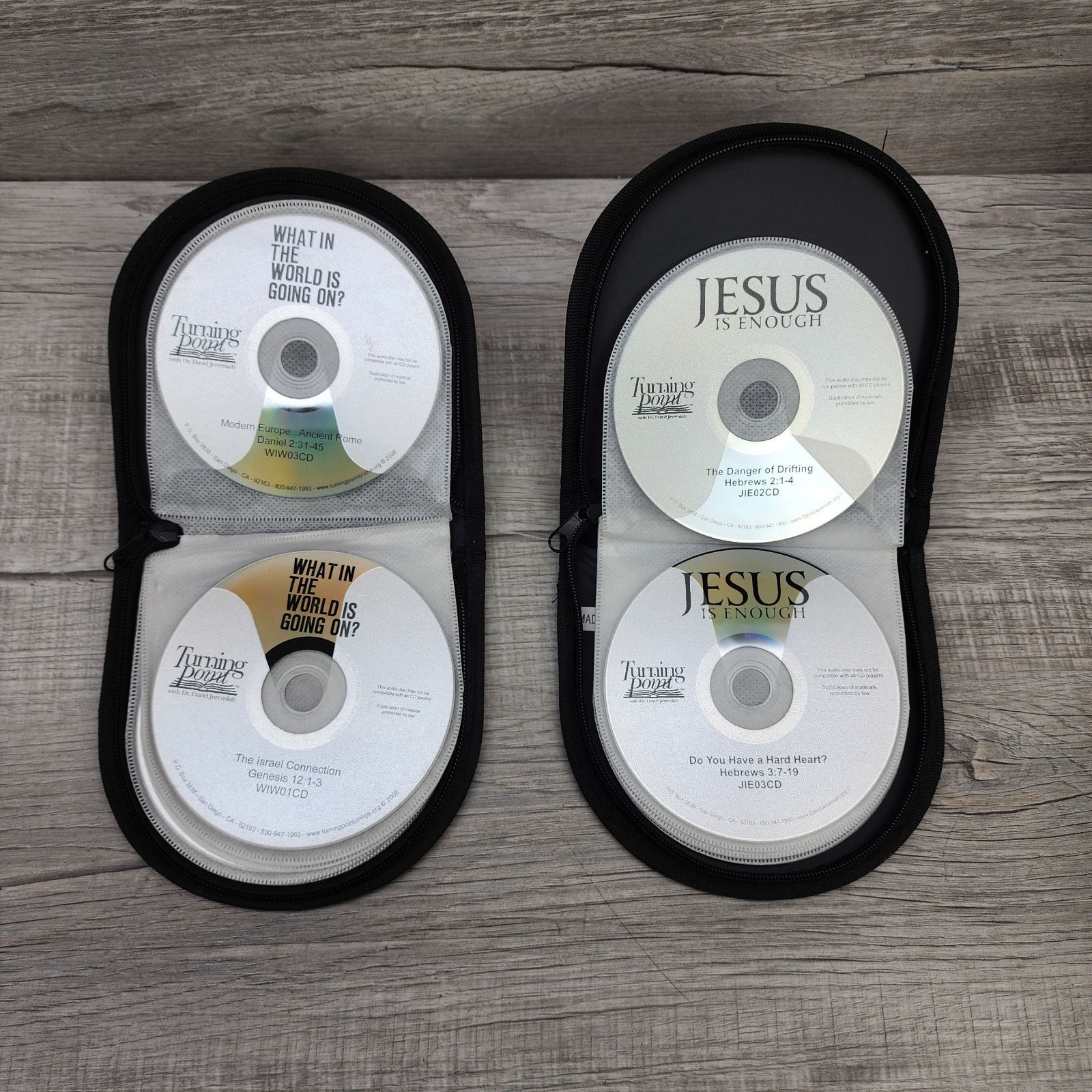 Dr. David Jeremiah Jesus Is Enough & What In The World Is Going On Lot CD Set