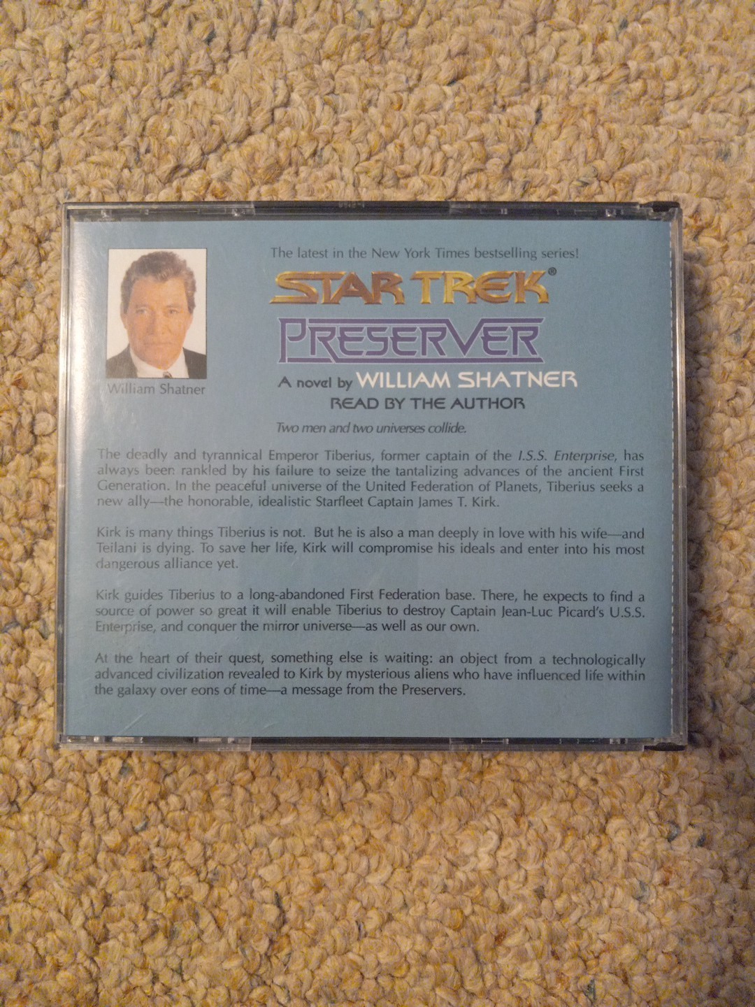 Star Trek Preserver A Novel by William Shatner CD Audiobook Book Read by Author