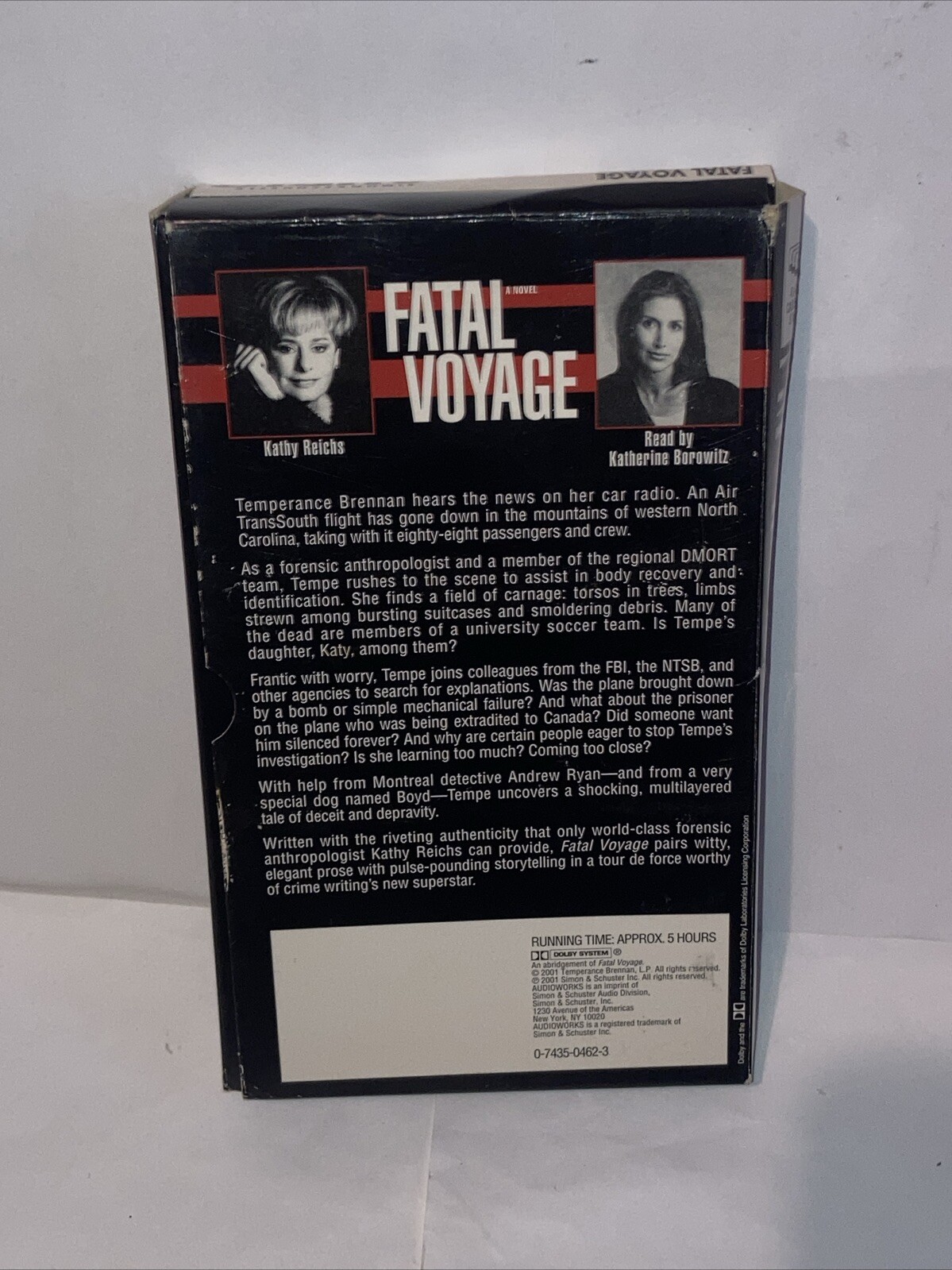 Temperance Brennan Series Fatal Voyage by Kathy Reichs 2001, Audio Cassette
