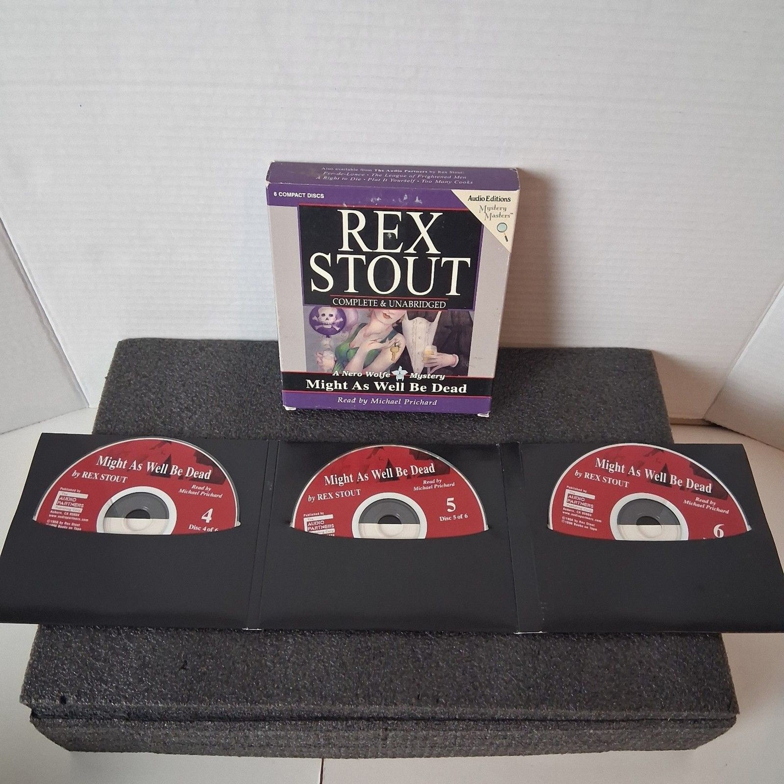Rex Stout Might as Well Be Dead: A Nero Wolfe Mystery Audiobook 5 CD Set Unabrid