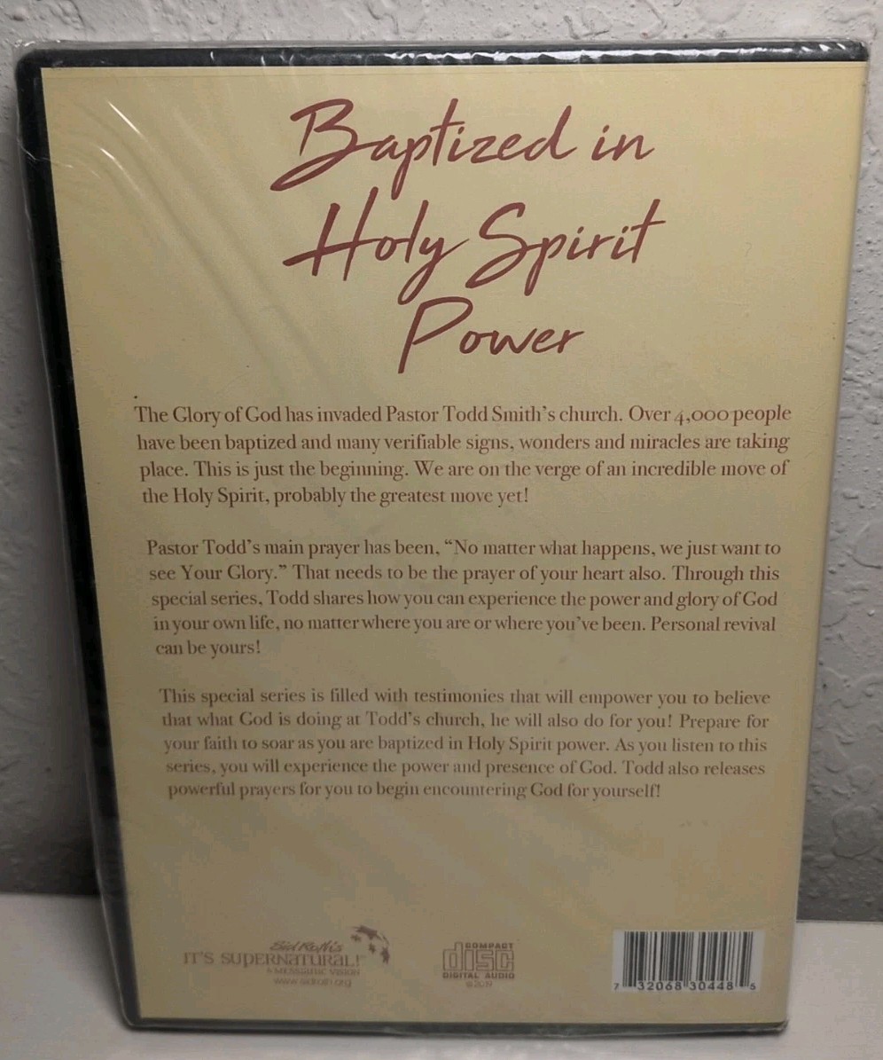 TODD SMITH — BAPTIZED IN HOLY SPIRIT POWER 3-DISC AUDIO CD, PERSONAL REVIVAL New