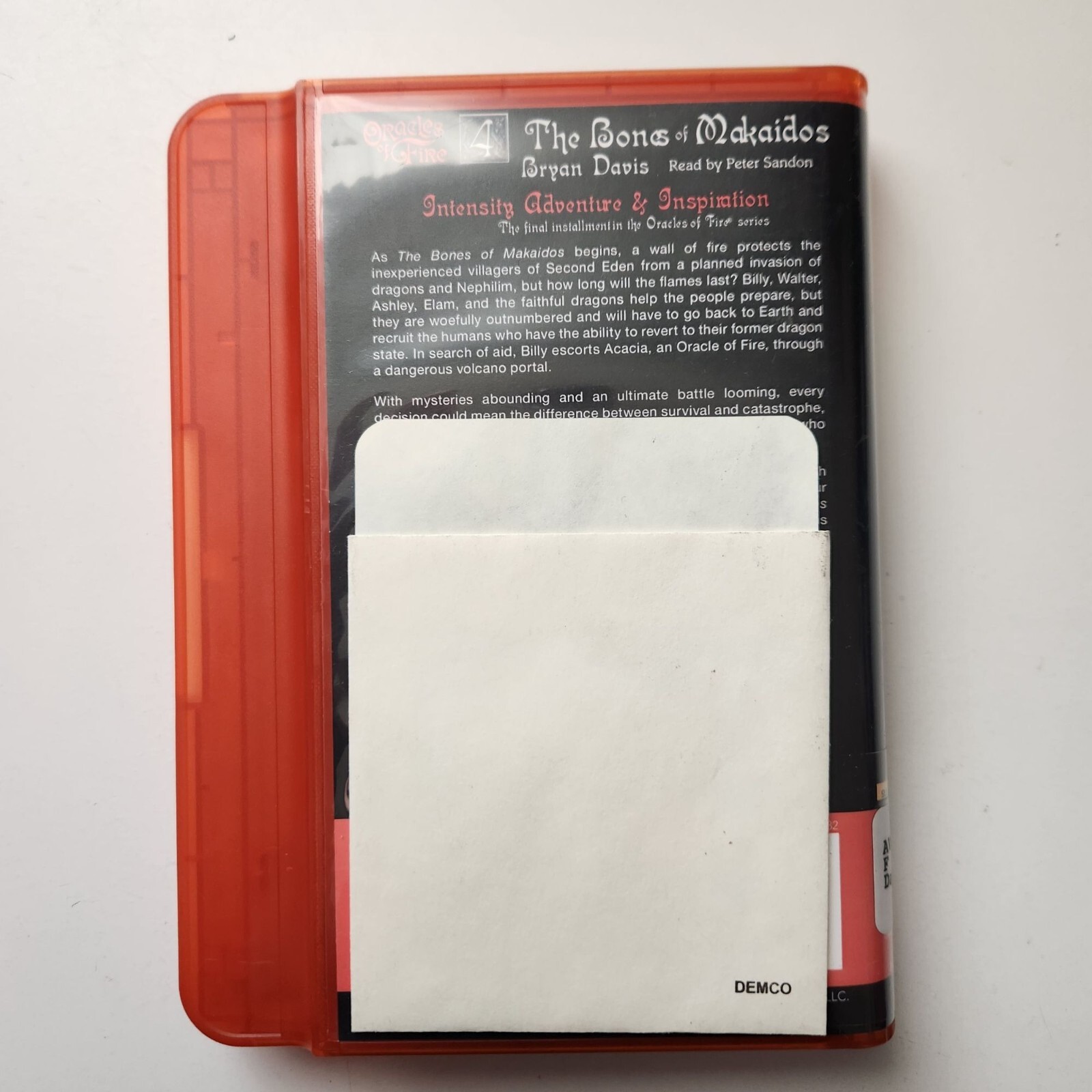 The Bones of Makaidos by Bryan Davis Playaway Audiobook, Former Library Copy