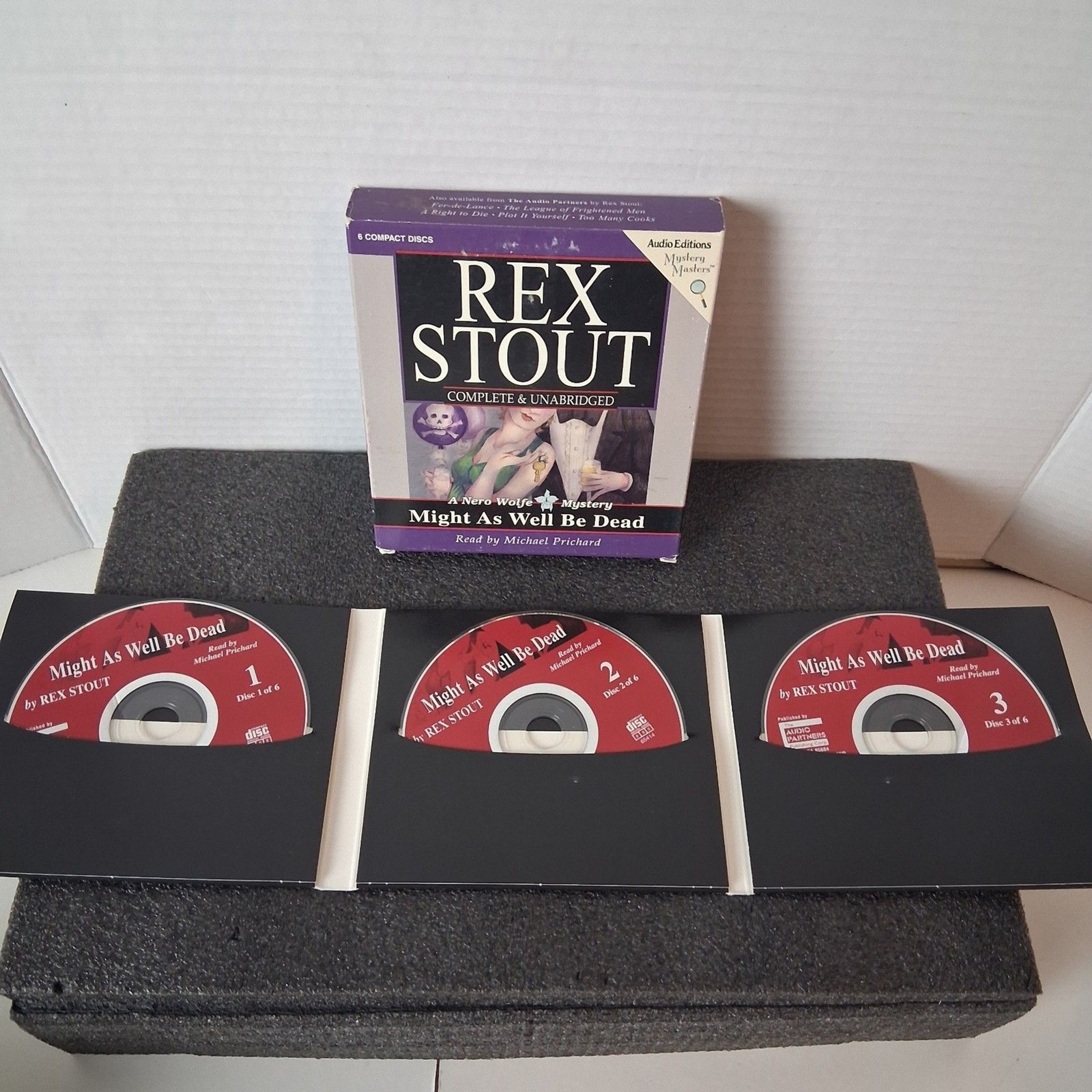 Rex Stout Might as Well Be Dead: A Nero Wolfe Mystery Audiobook 5 CD Set Unabrid