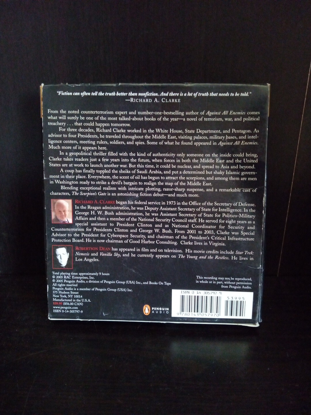 The Scorpion’s Gate (Richard A. Clarke) — Unabridged Audiobook — 8 Cd ~ Trl8#76