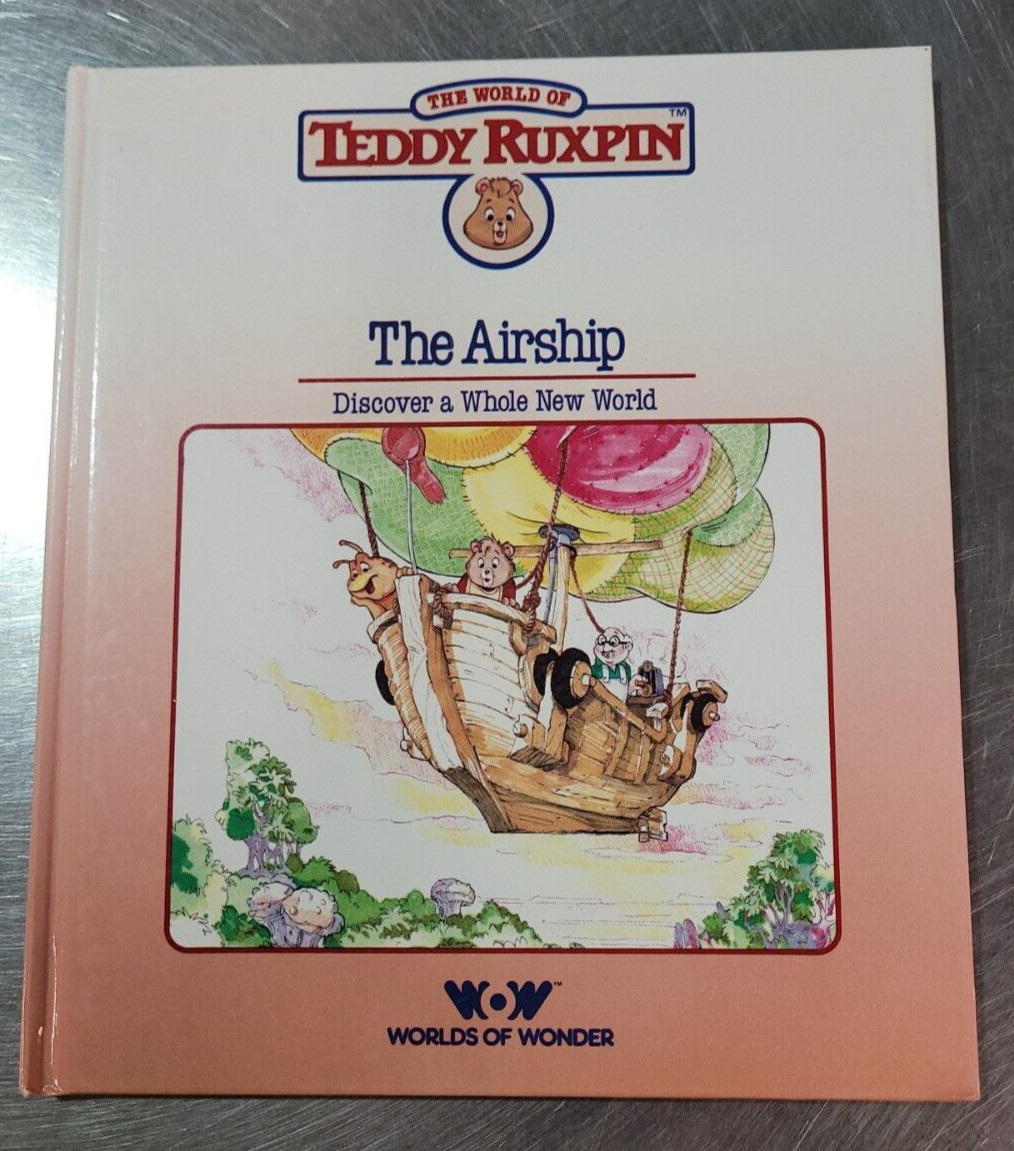 Vintage 1985 Teddy Ruxpin Hardback «The Airship» Worlds of Wonder BOOK ONLY