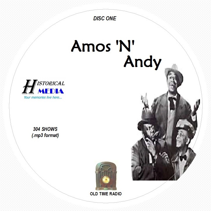 AMOS ‘N ANDY — 304 Shows Old Time Radio In MP3 Format OTR 3 CDs