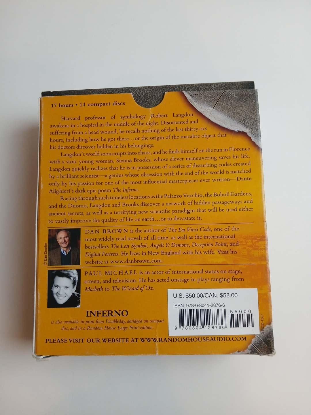 Inferno: A Novel, Dan Brown, CD Audiobook