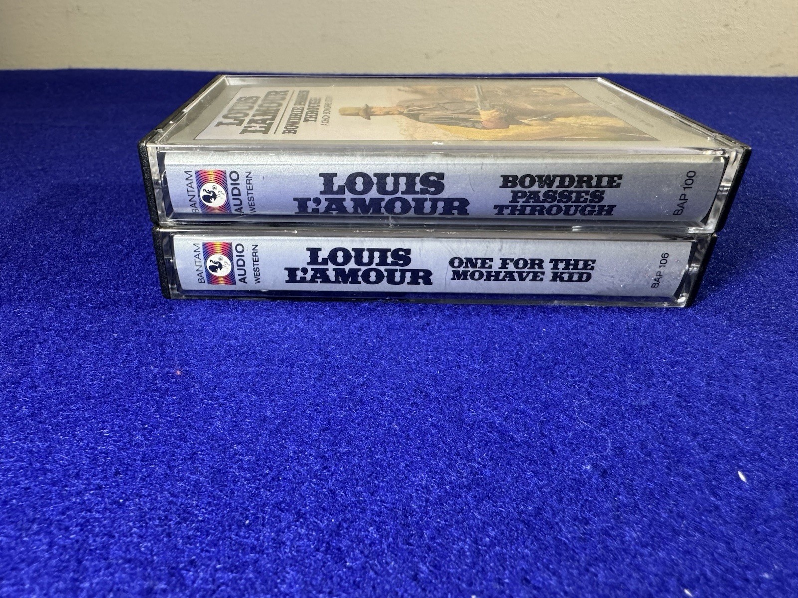 Vintage Lot 2 Louis L’amour Audio Books on Tape Cassettes Audiobook Westerns