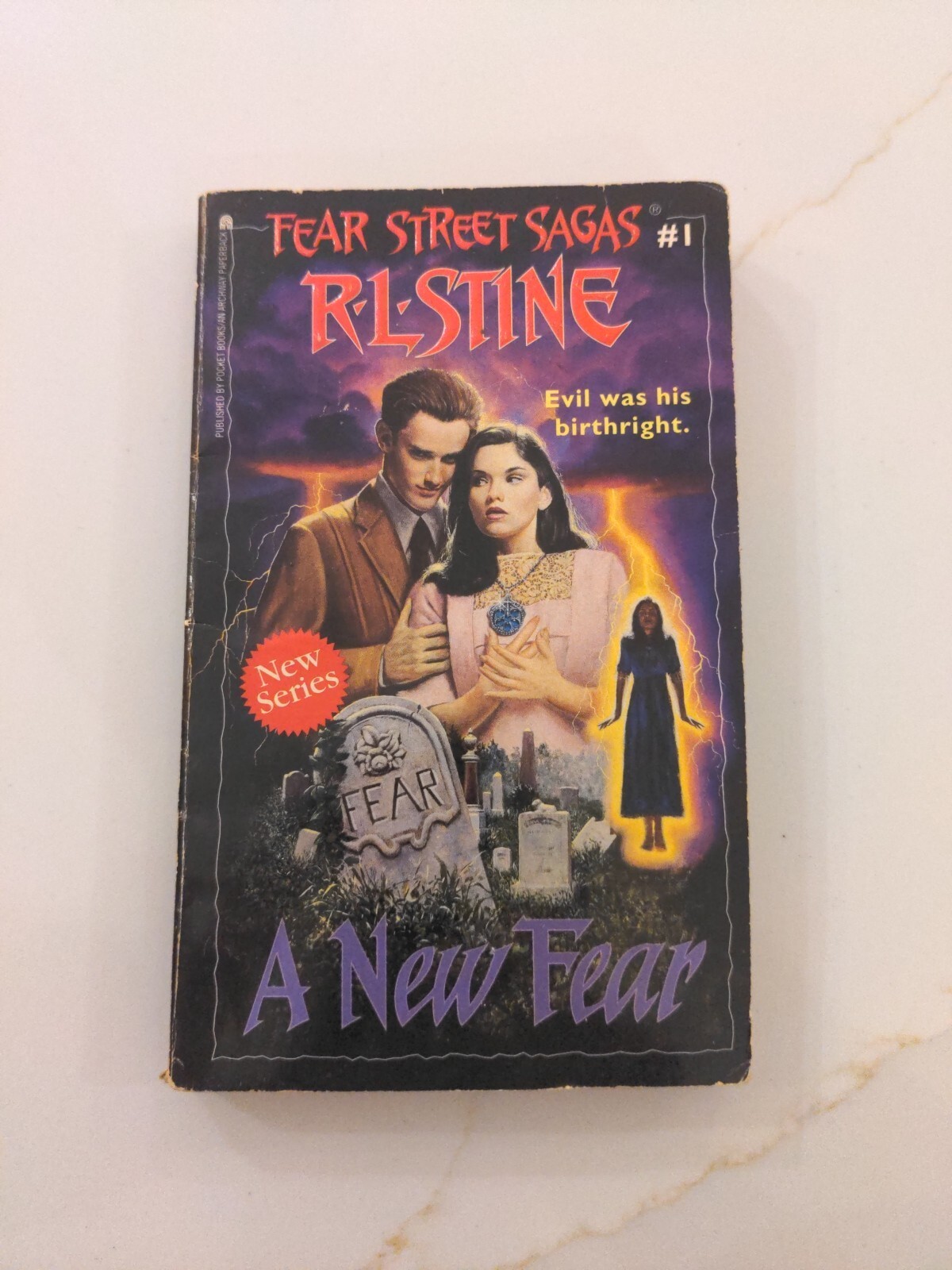 Fear Street Sagas #1 A NEW FEAR by R. L. Stine 1996 paperback YA horror 1st ed