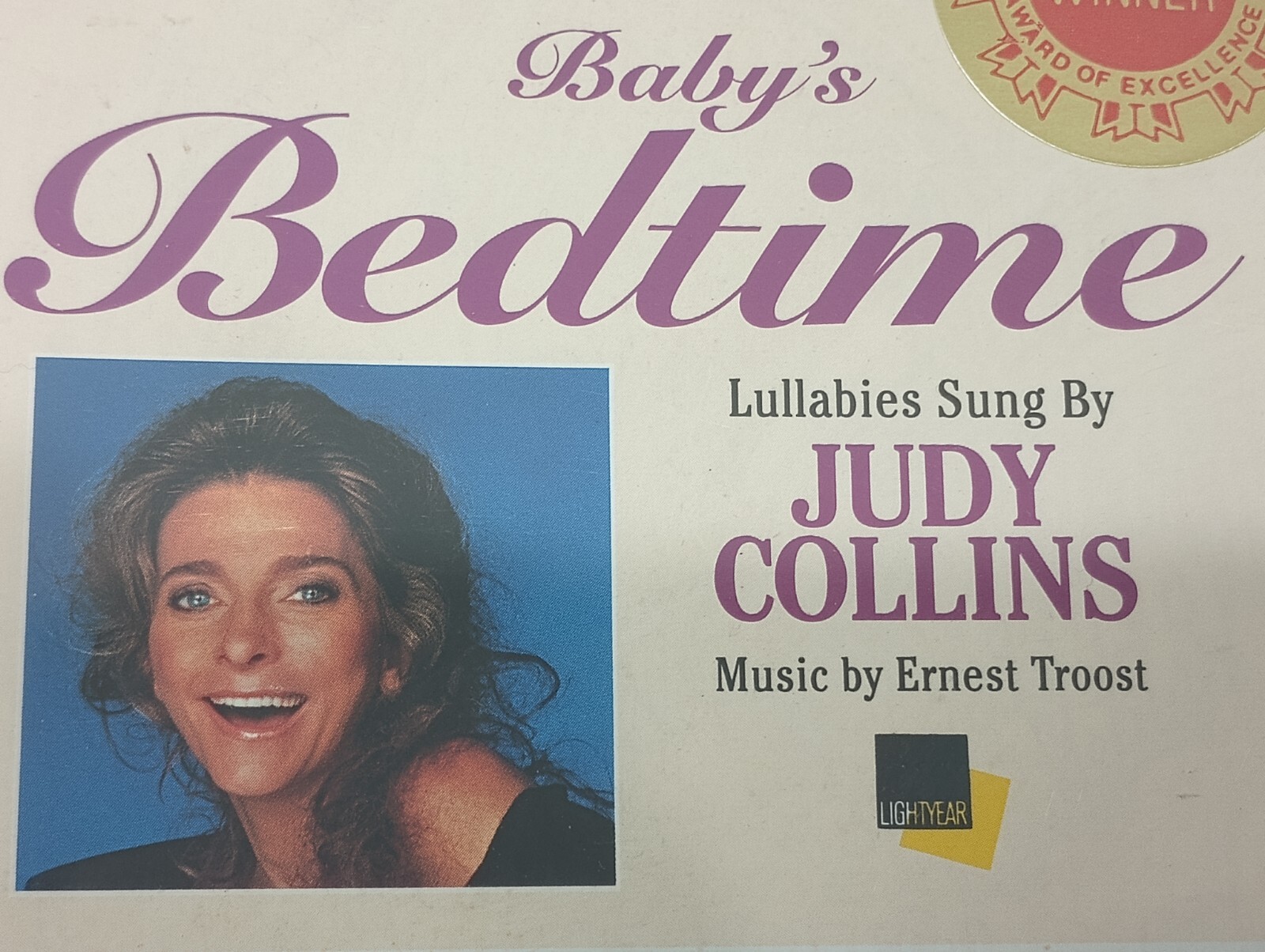 Baby’s Bedtime Lullabies Cassette Tape Coloring book Sung by Judy Collins